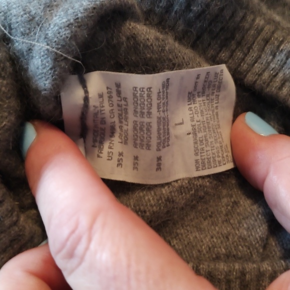 EUC 90s Angora Wool Made in Italy of Benetton Long Baggy Sweater Size Large - Picture 11 of 12